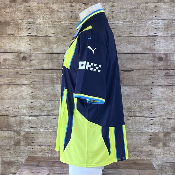 Manchester City Size XXL 24’ 25’ Away kit Jersey Blue and Yellow Puma New - Picture 4 of 15